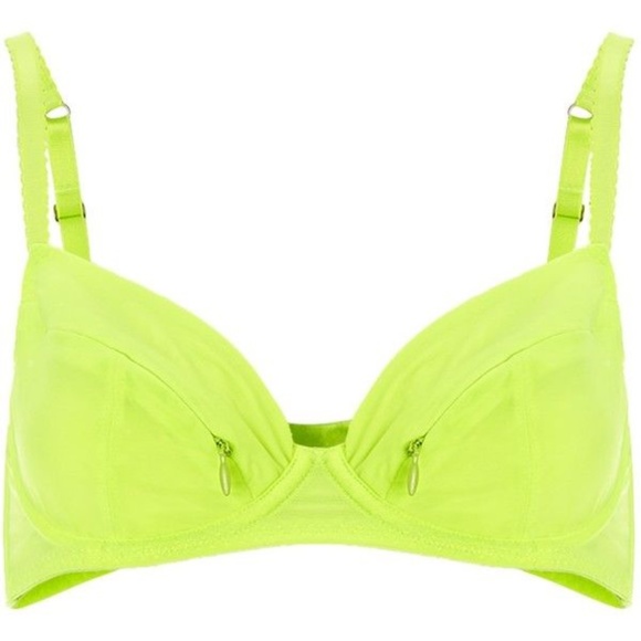 Agent Provocateur Zipper Bra Green 32D